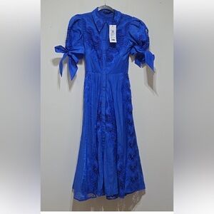 Isabel Garcia Royal Blue Long Sleeve Dress